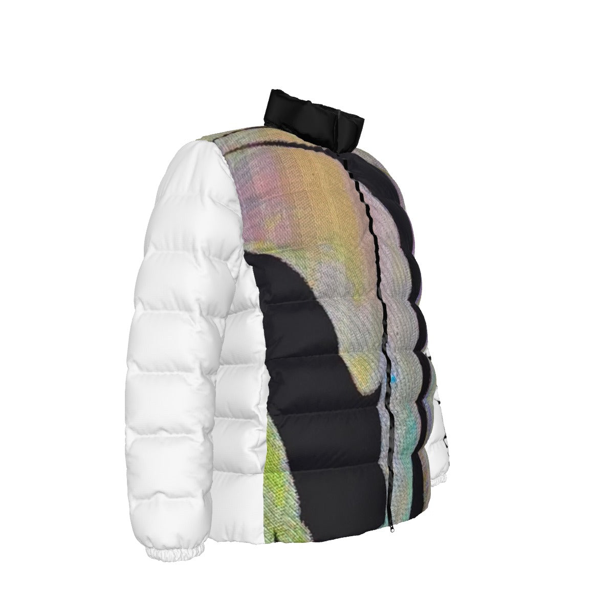 NEW!! branded (left sleeve/  BIG STRIPES front/rear) Unisex Stand collar slim down jacket