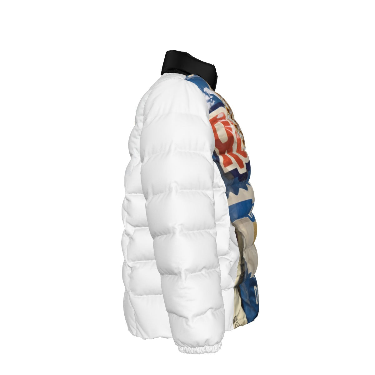 NEW!!! GOLD CHAIN (front & rear) Unisex Stand collar slim down jacket