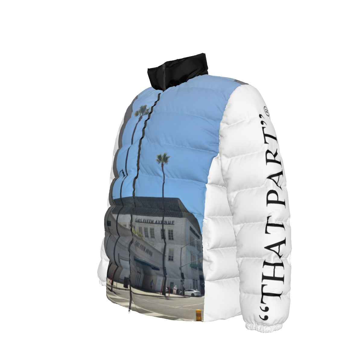 Unisex Stand collar slim down jacket