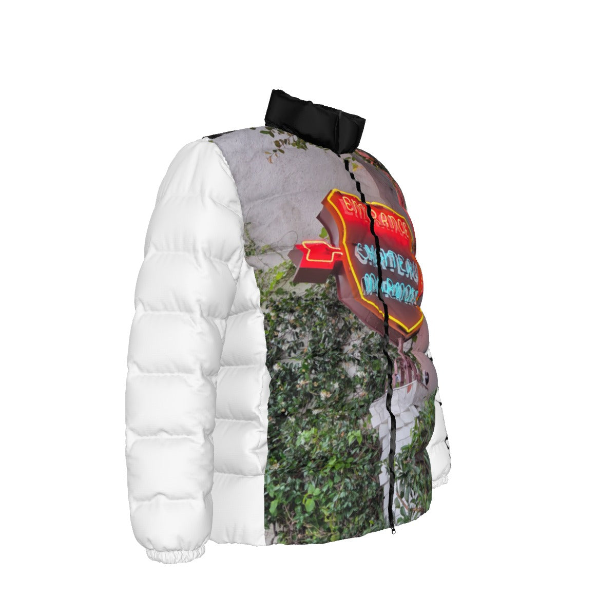 NEW!!! "THAT PART" branded left sleeve/ CHATEAU MARMONT HOTEL Sign  front/rear Unisex Stand collar slim down jacket