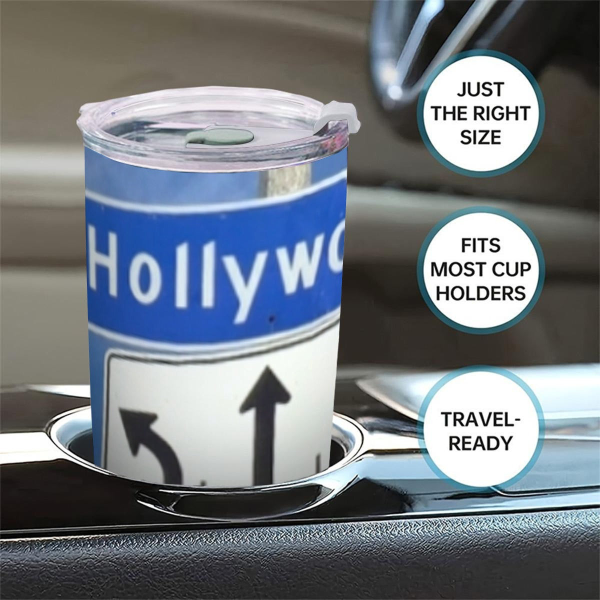 20 oz. (HOLLYWOOD Blvd.) Tumbler With Sliding Lid