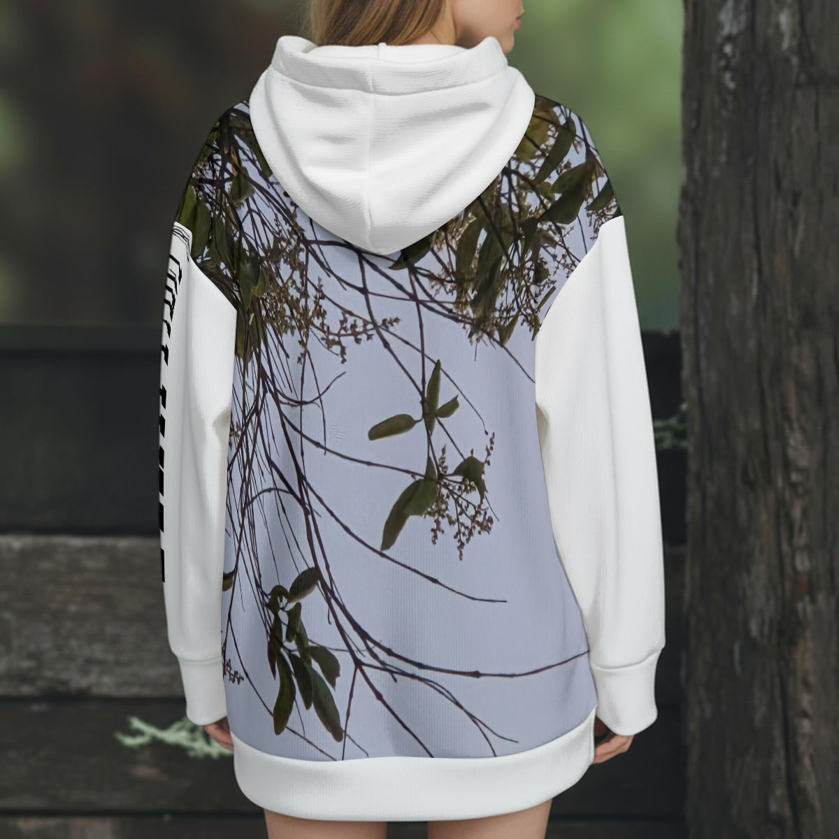 NEW!!! "THAT PART" branded (left sleeve & Lady Face in Trees front/rear) Women's Knitted Button-Up Hooded Jacket