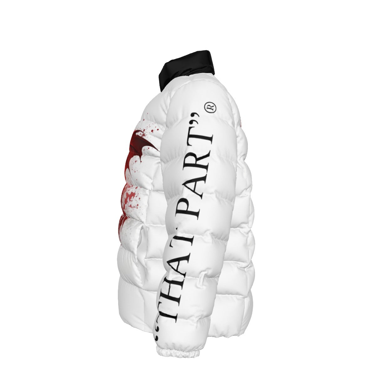 NEW!! branded (left sleeve/ RED DRAGON front/rear) Unisex Stand collar slim down jacket