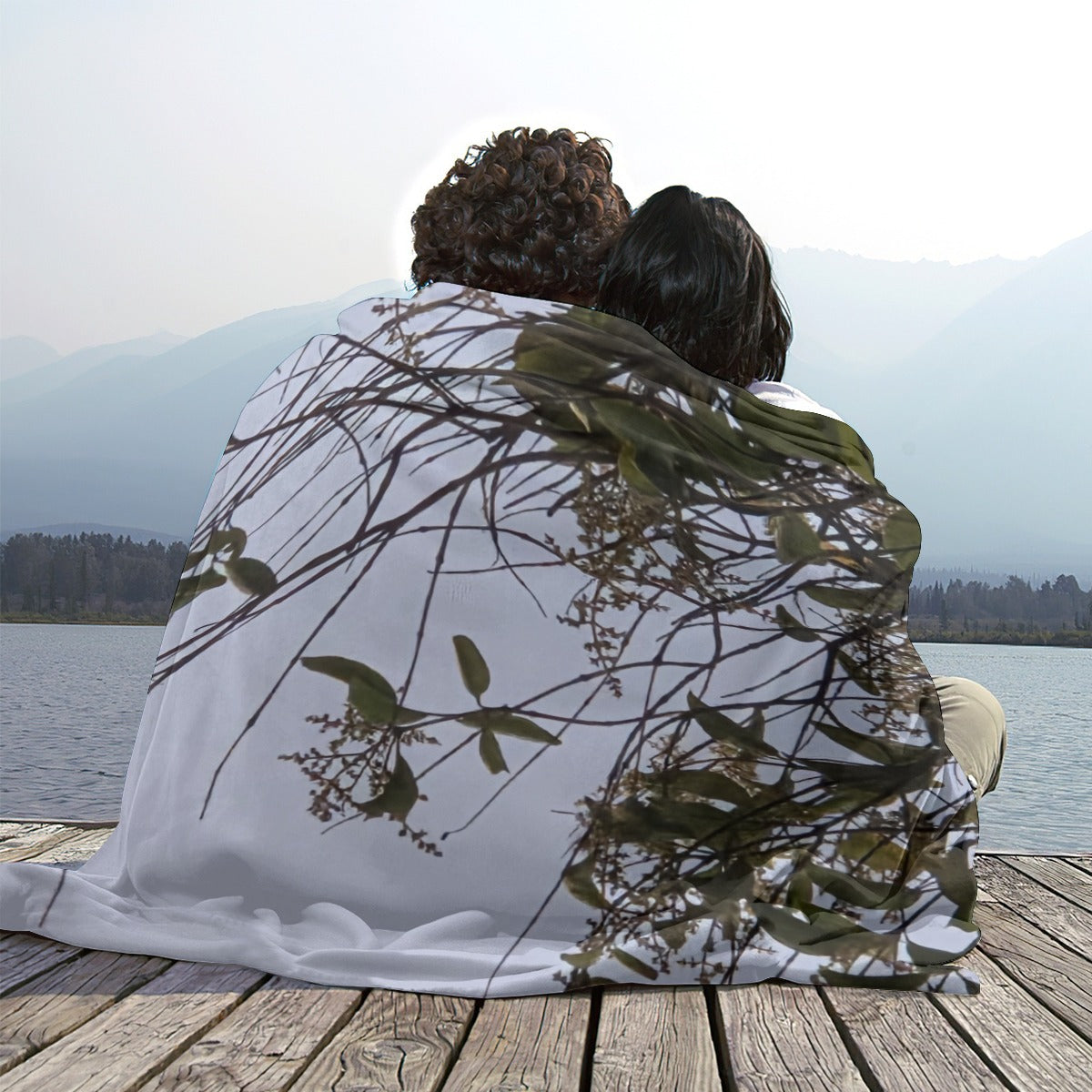 NEW!!! (Lady Face in Trees) Flannel Blanket