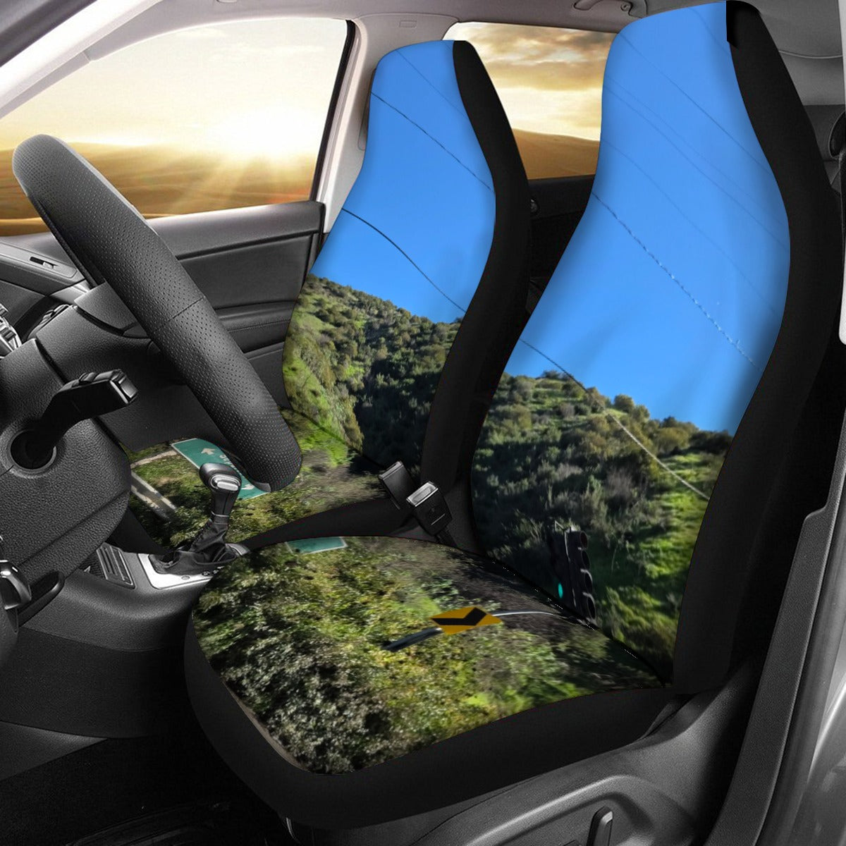 NEW!!! (Sepulveda Blvd. Sign) Universal Car Seat Cover With Thickened Back