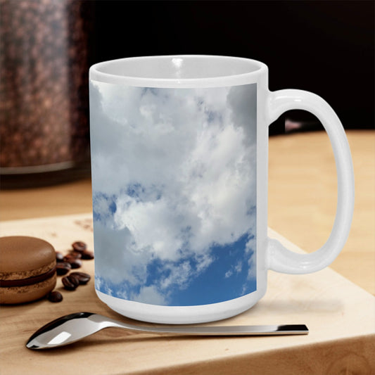 NEW!!! (CLOUDS) printed 15OZ Coffee