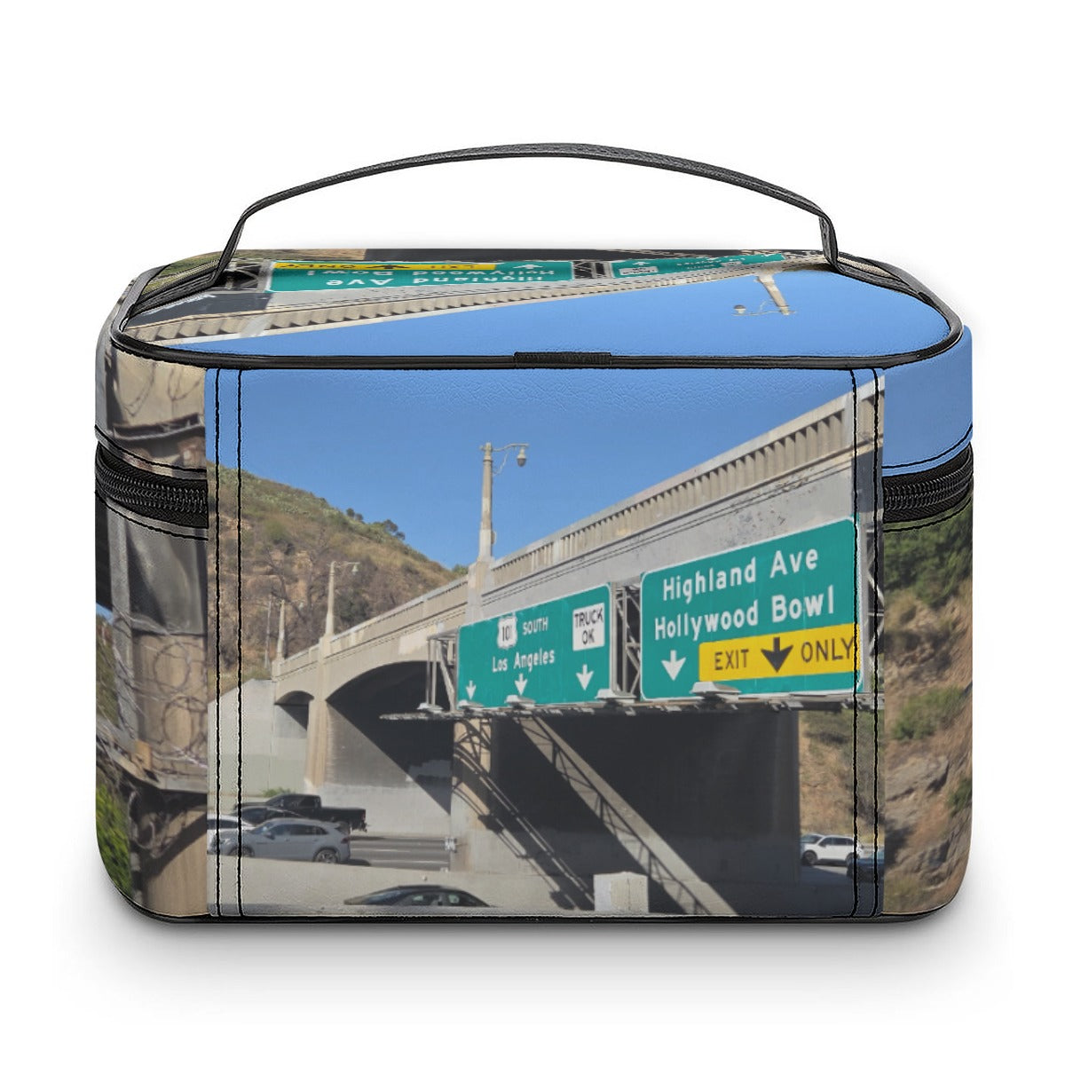 NEW!!! HOLLYWOOD Fwy. Sign Large Capacity Toiletry Organizer Bag