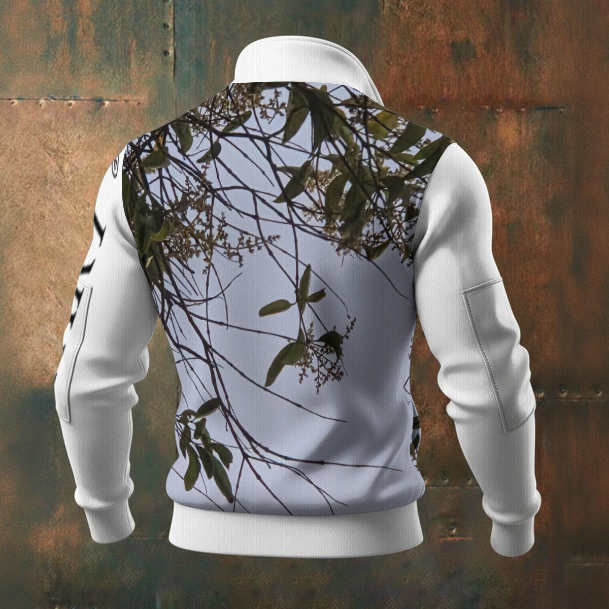 NEW!!! "THAT PART" branded (left sleeve & Face in Trees front & rear) Men's Zip-Up Knit Fleece Jacket