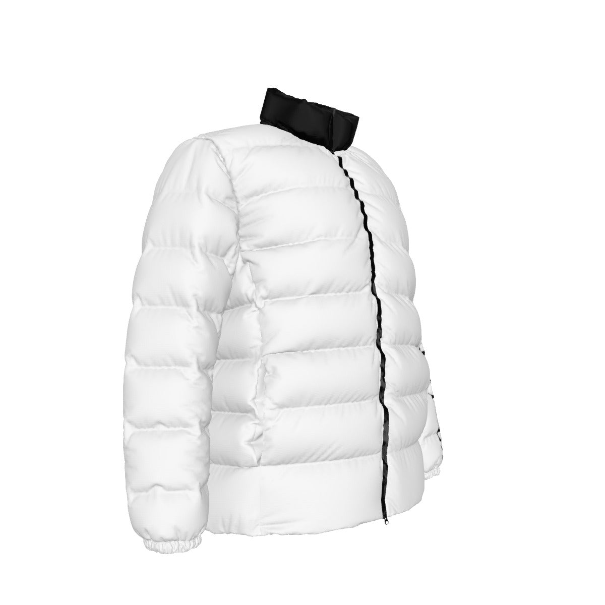 NEW!!! 'THAT PART" branded (left sleeve/ CANDY WHITE) Unisex Stand collar slim down jacket