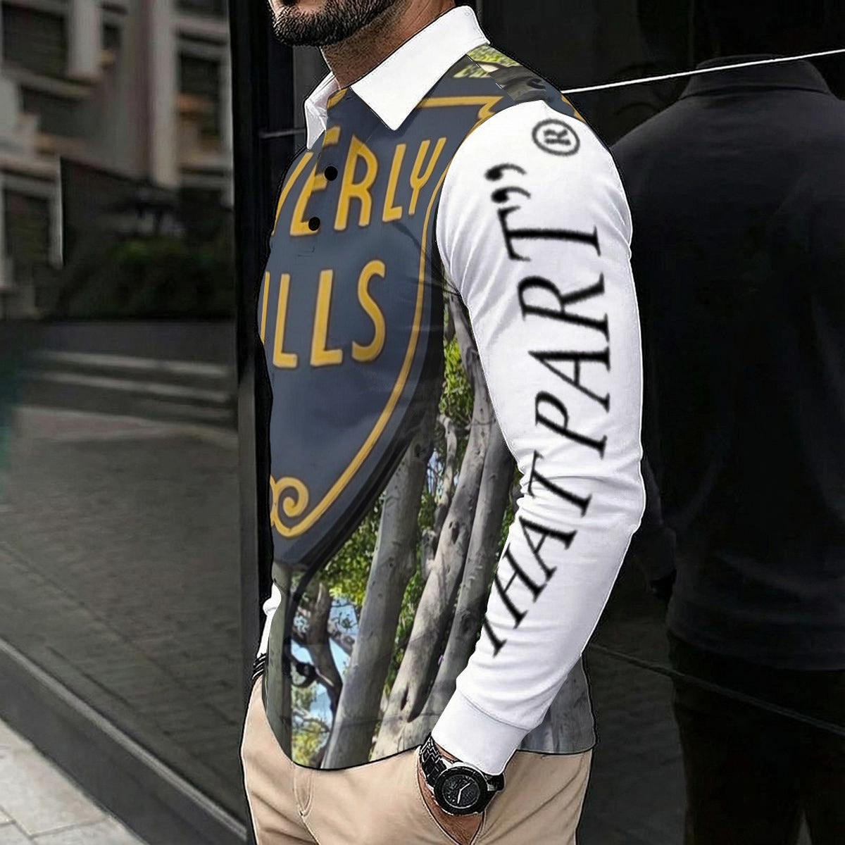 NEW!!! "THAT PART" branded (left sleeve & B.H. Sign front & rear) Men's Polo Long Sleeve Shirt