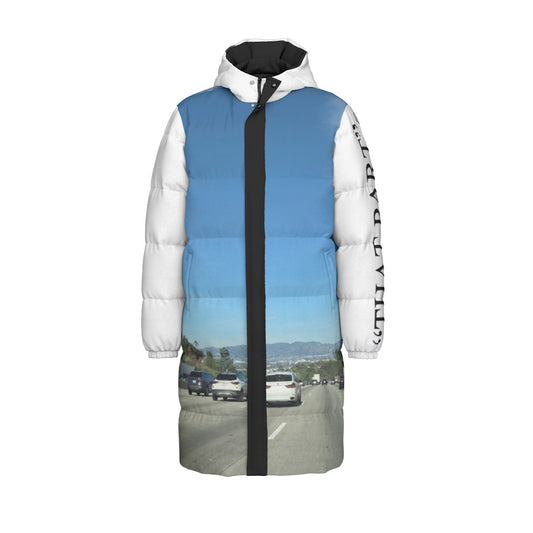 NEW!!! "THAT PART" branded (left sleeve  / 405 FWY) Unisex Long Down Jacket