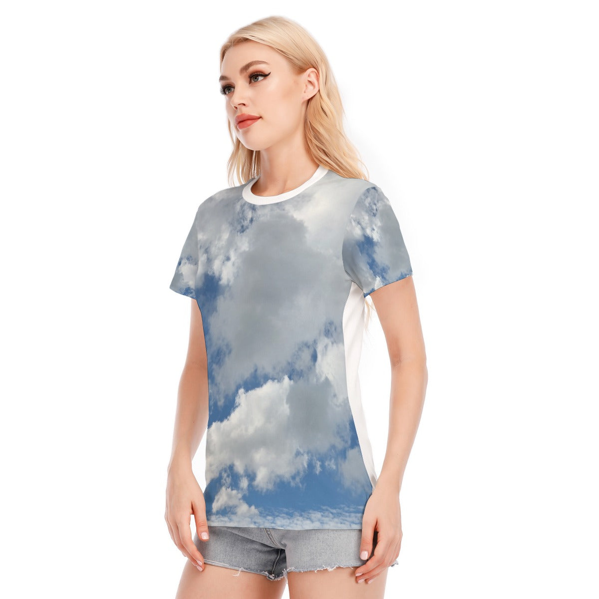 NEW!!! "THAT PART" branded (rear & CLOUDS) Women's Round Neck T-Shirt | 190GSM Cotton