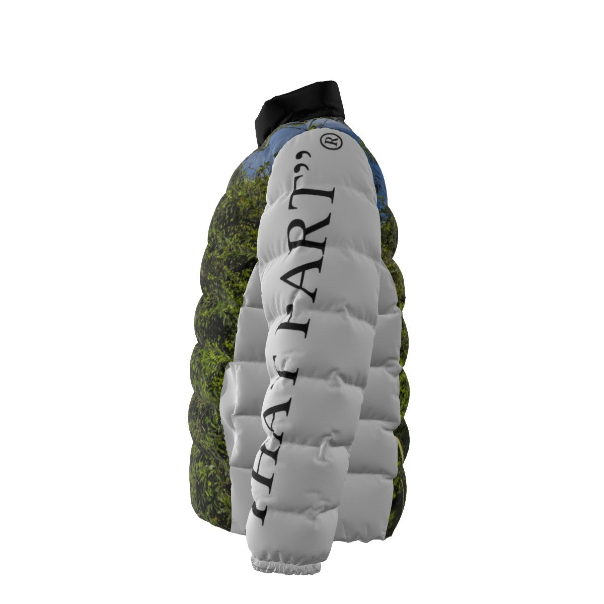 NEW!!! "THAT PART" branded (left sleeve/ HIGH HEDGES front/rear) Unisex Stand collar slim down jacket