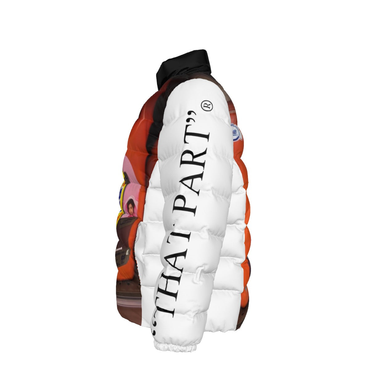 Unisex Stand collar slim down jacket