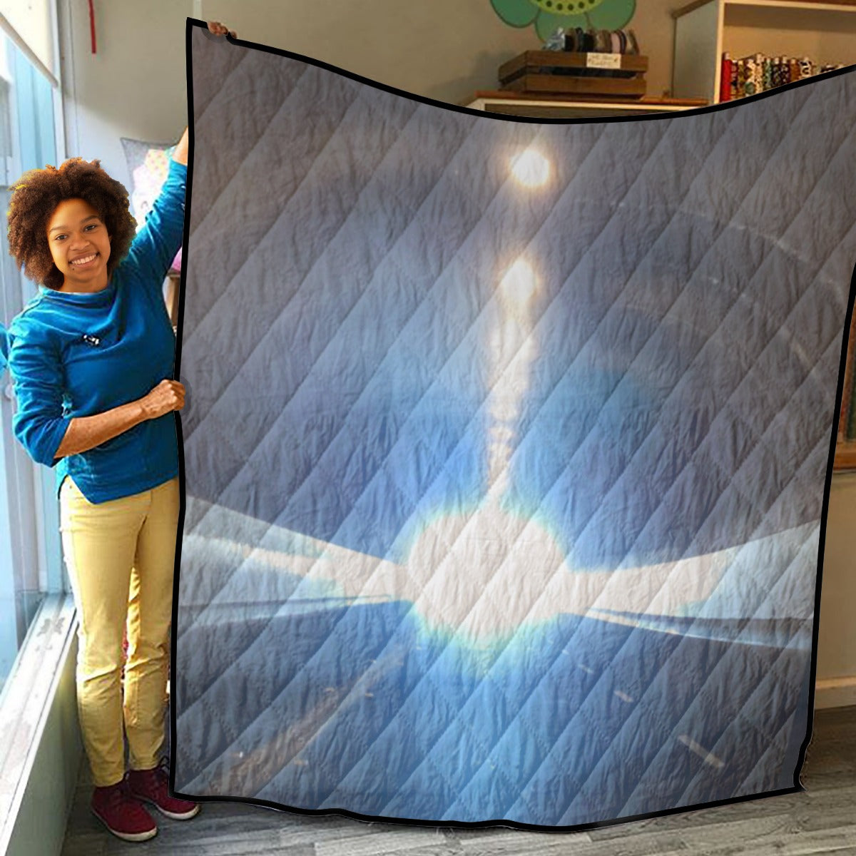 NEW!!! (TUNNEL) Lightweight & Breathable Quilt With Edge-wrapping Strips