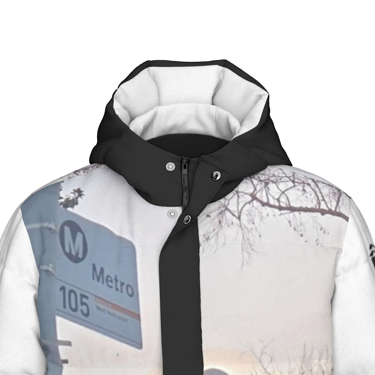 NEW!!! "THAT PART" branded (left sleeve/ LA CIENEGA PARK B.H. Sign front/ rear) Unisex Long Down Jacket