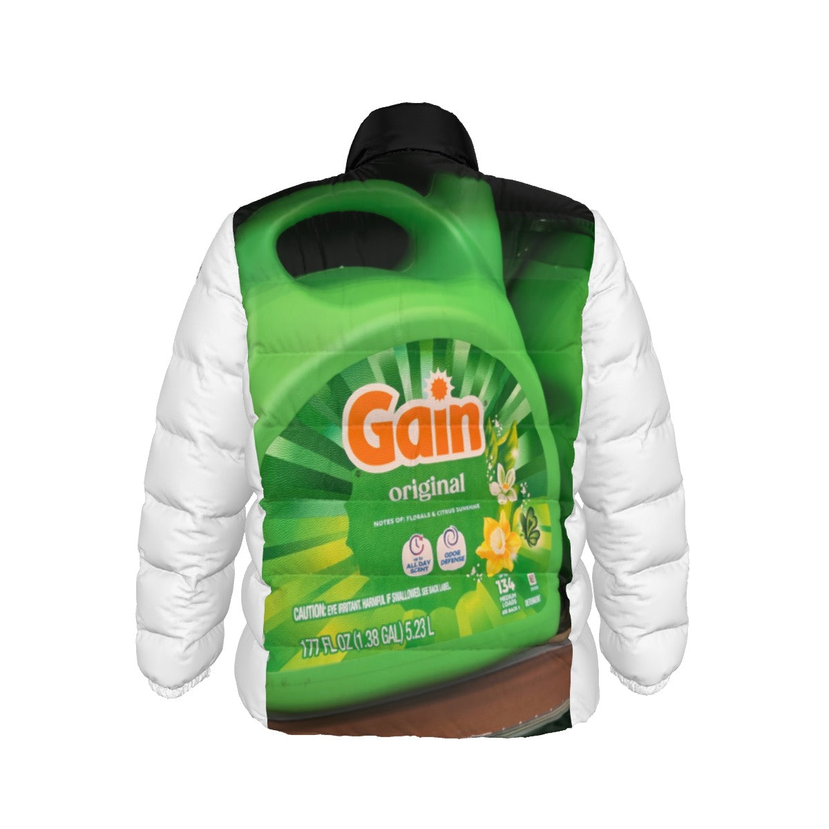 All-Over Print Unisex Stand collar slim down jacket