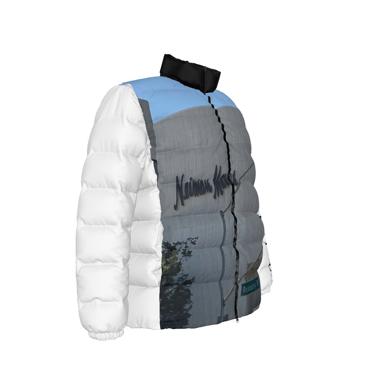 NEW!! branded (left sleeve/ B.H. ROXBURY DR. Sign front/rear) Unisex Stand collar slim down jacket