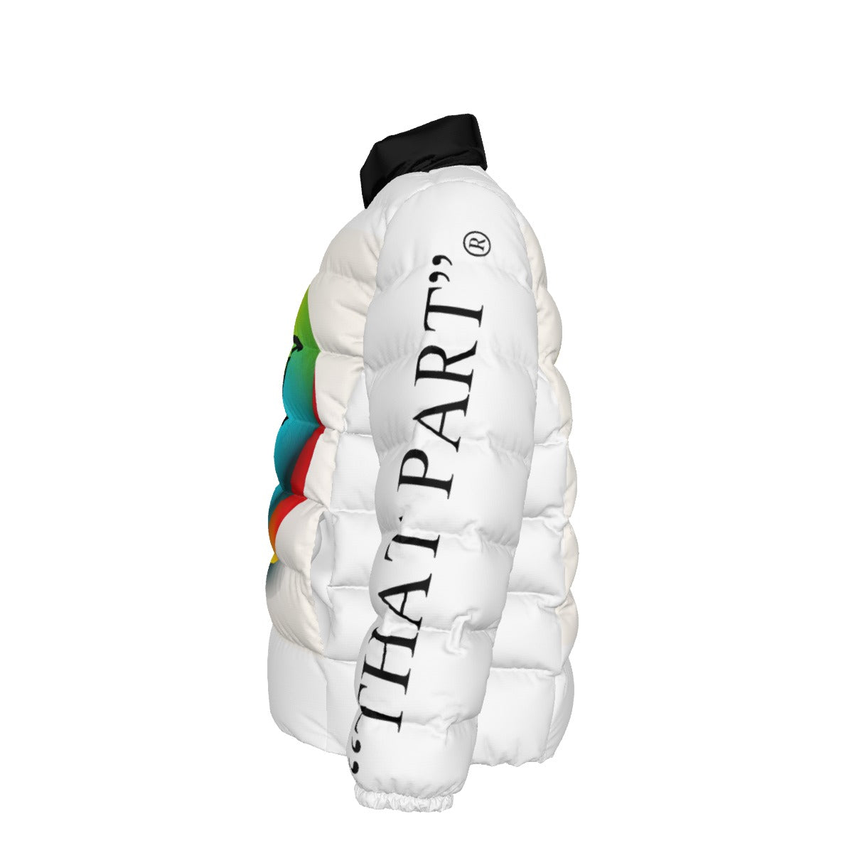 NEW!! branded (left sleeve/ CANDY DROP SMILEY FACE front/rear) Unisex Stand collar slim down jacket