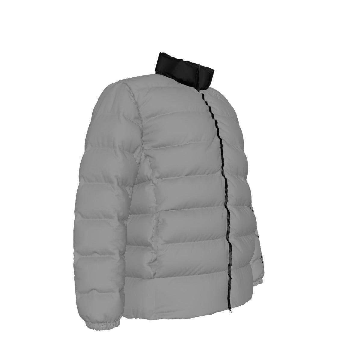 NEW!!! 'THAT PART" branded (left sleeve/ CANDY GRAY) Unisex Stand collar slim down jacket