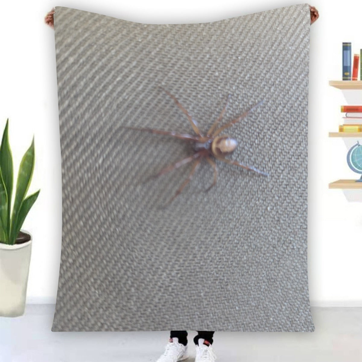 NEW!!! (BIG Spider) Flannel Blanket