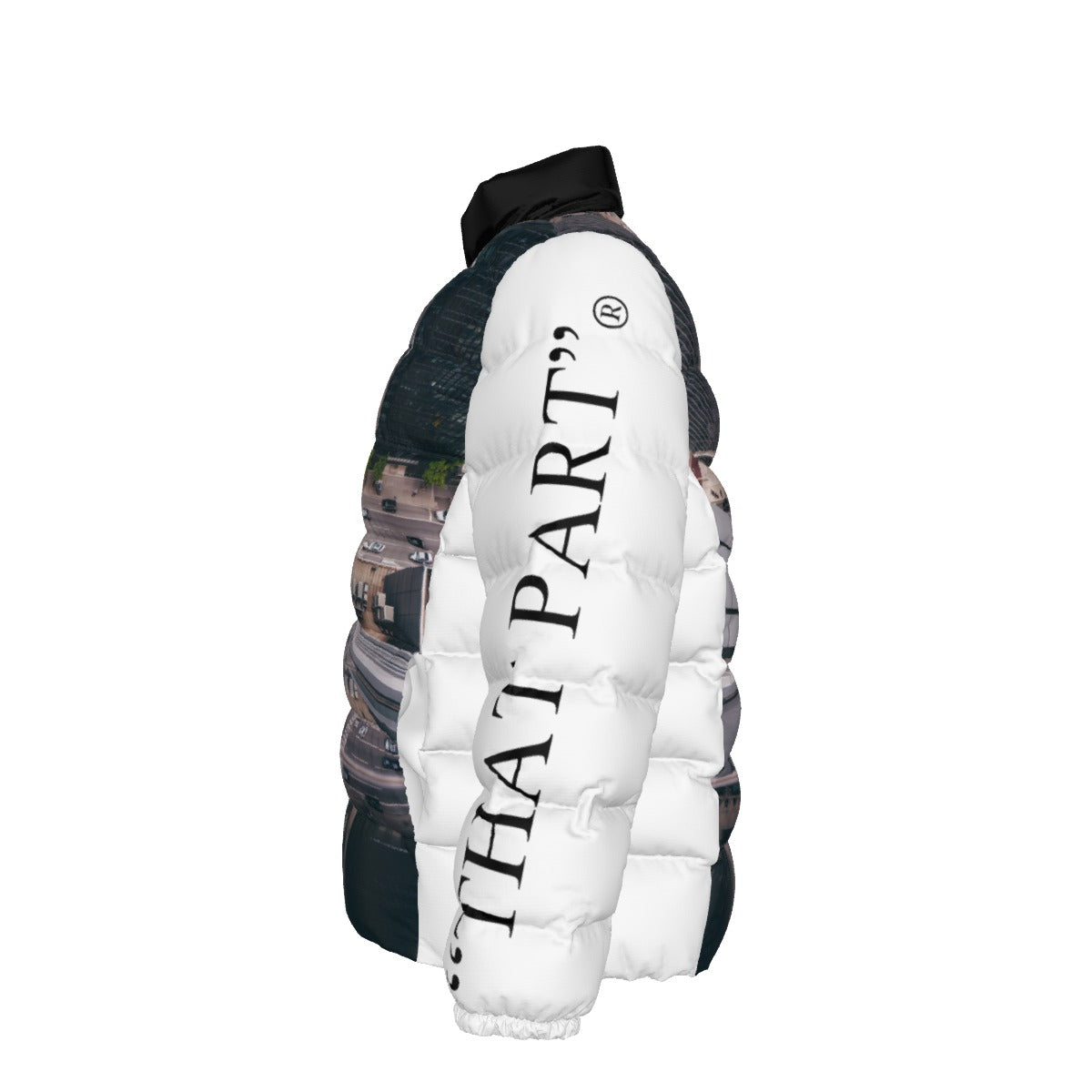 Unisex Stand collar slim down jacket