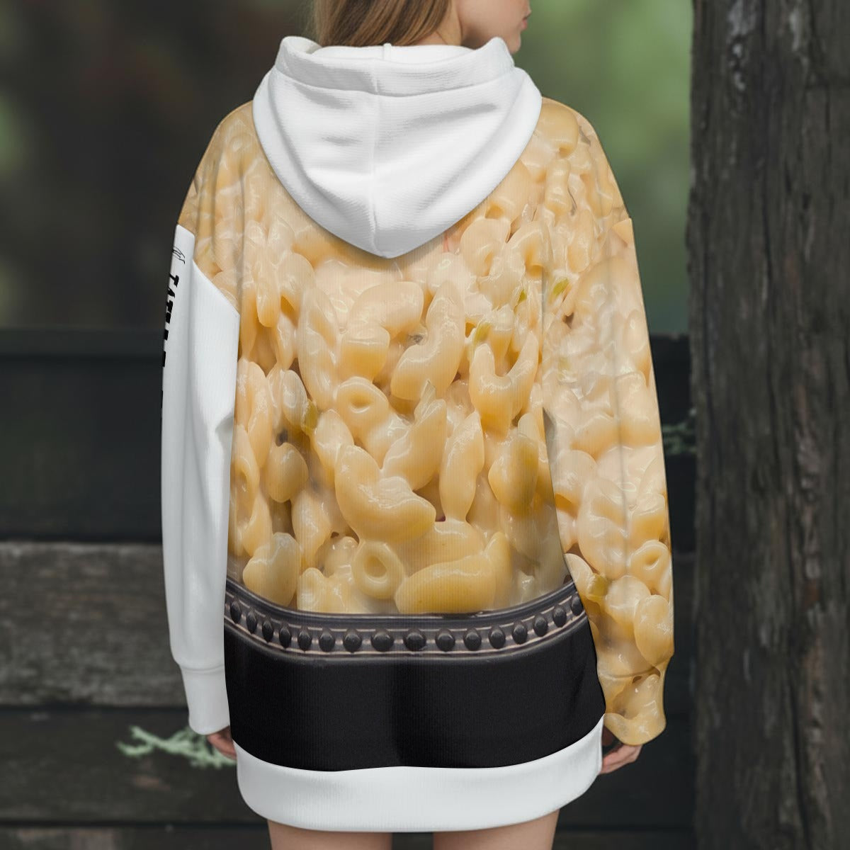 NEW!!! "THAT PART" branded (left sleeve & Macaroni & Cheese front/rear/right sleeve) Women's Knitted Button-Up Hooded Jacket