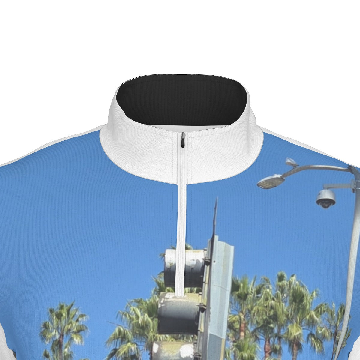 NEW!!! "THAT PART" branded (left sleeve/ Beverly Hills CANON Dr. & Sunset blvd. Sign front) Men's Sports Collar Jersey With Long Sleeve| Interlock
