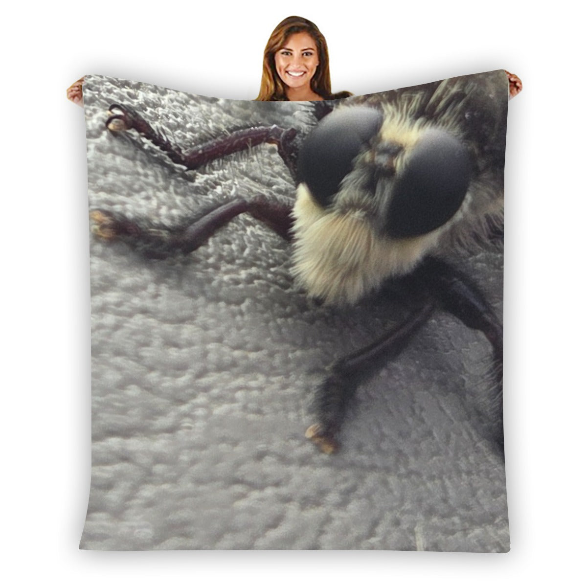 NEW!!! (BIG Bug Face) Flannel Blanket