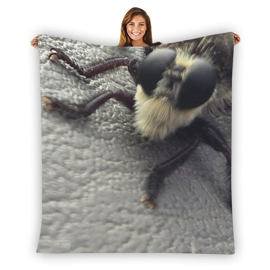 NEW!!! (BIG Bug Face) Flannel Blanket
