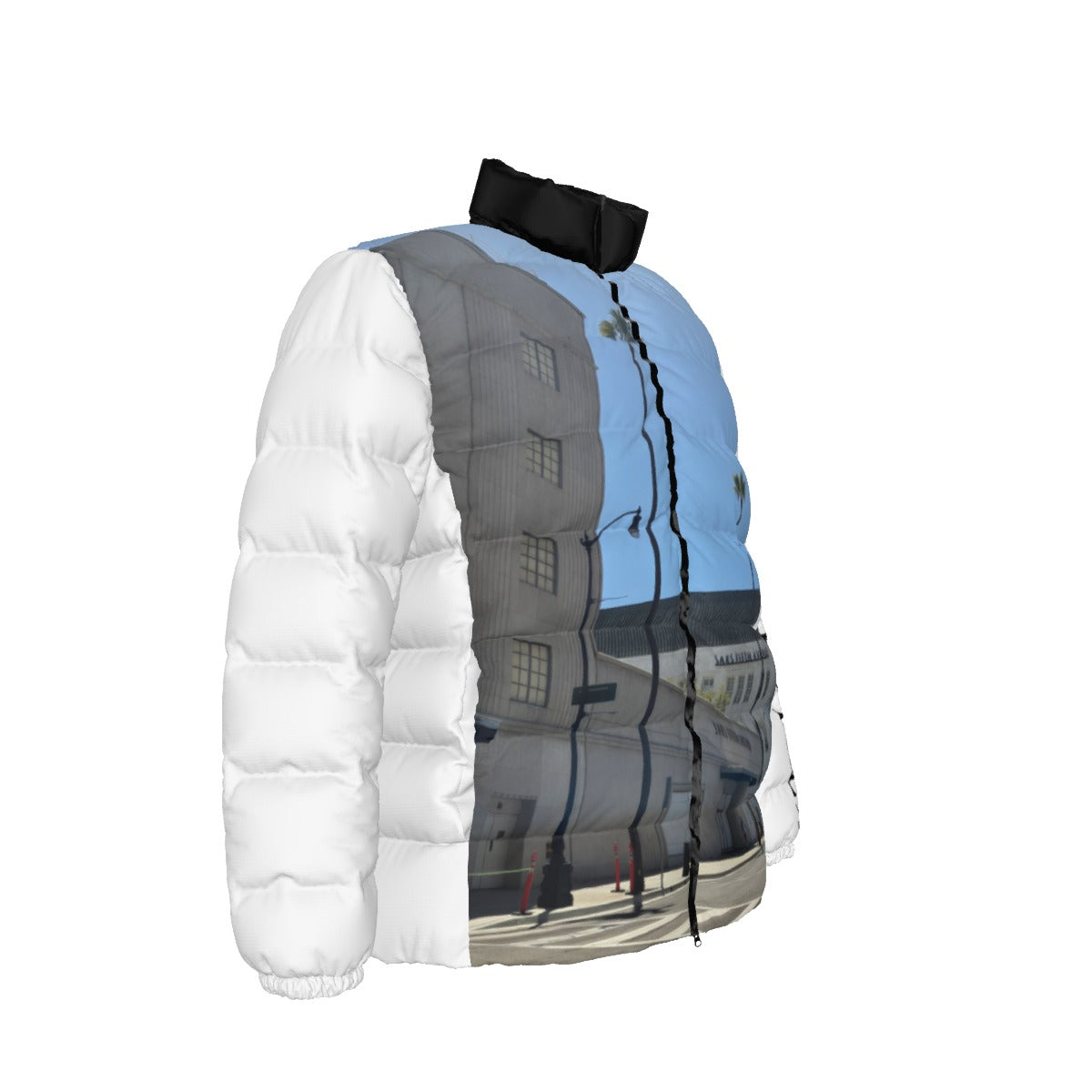 Unisex Stand collar slim down jacket