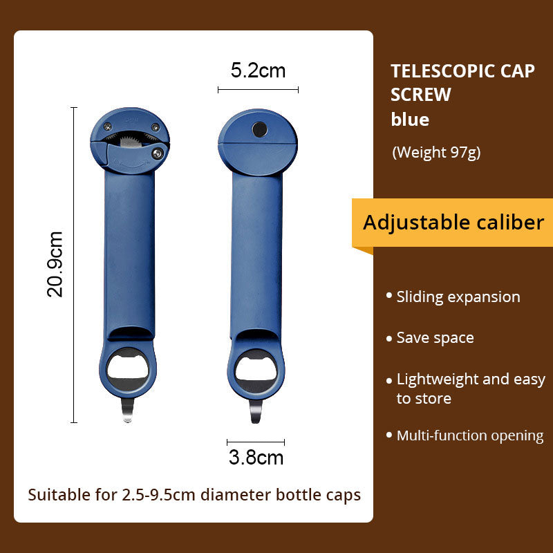 Stainless Steel Screw Cap Bottle Opener Glass Can Opener