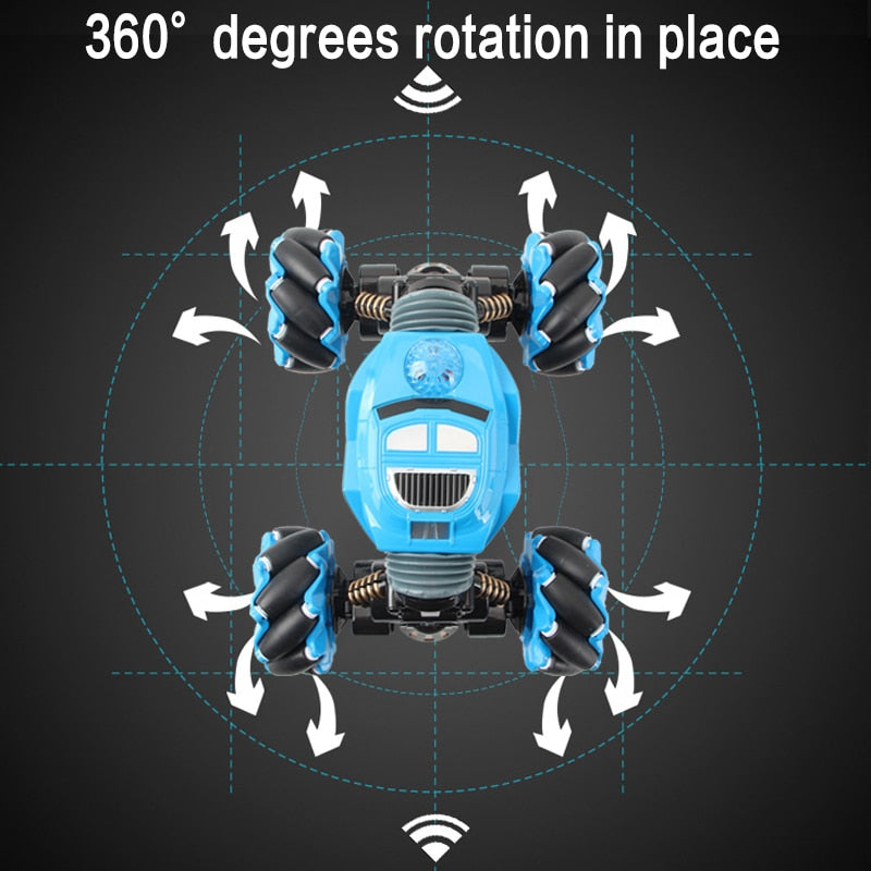 RC Car 4WD Radio Control Stunt Car Twisting Off-Road Lights & Music Drift High Speed Climbing RC Car
