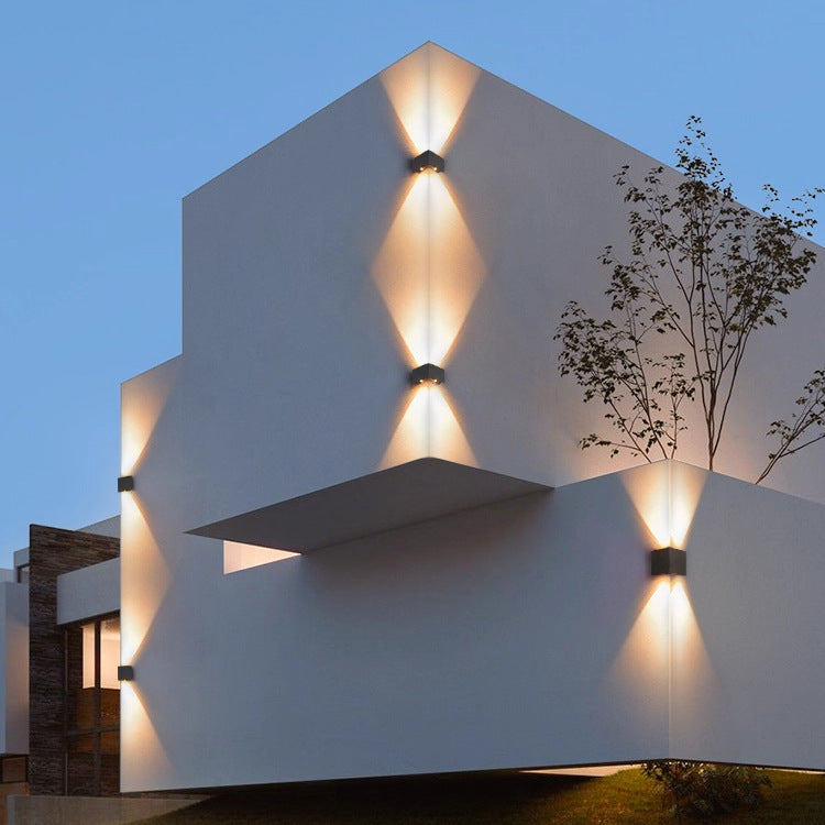 Solar Powered 90 Degree Corner Wall Light Indoor Outdoor Lighting