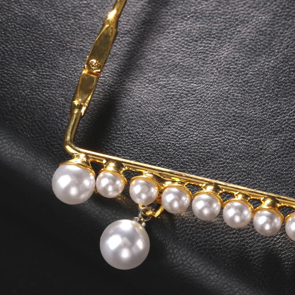 Pearl Eyeglass Frame Personalized Pendant Accessories for Women Face Chain