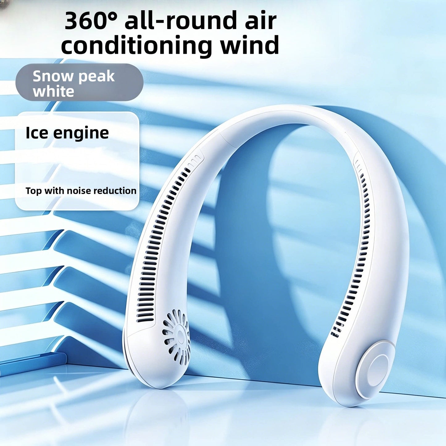 Twisting Neck-mounted fan