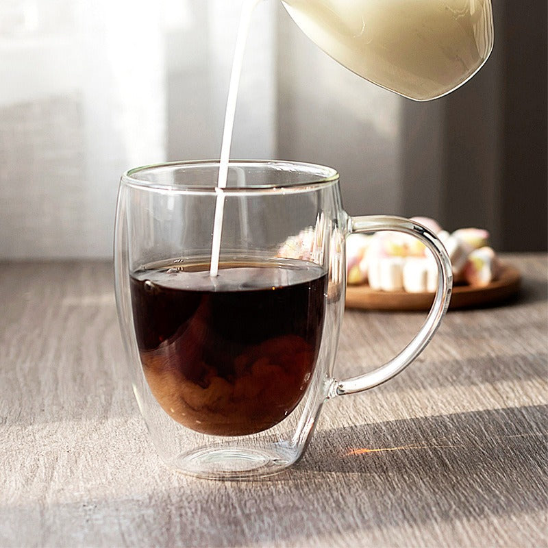 Double Layer Glass Cup 450ml