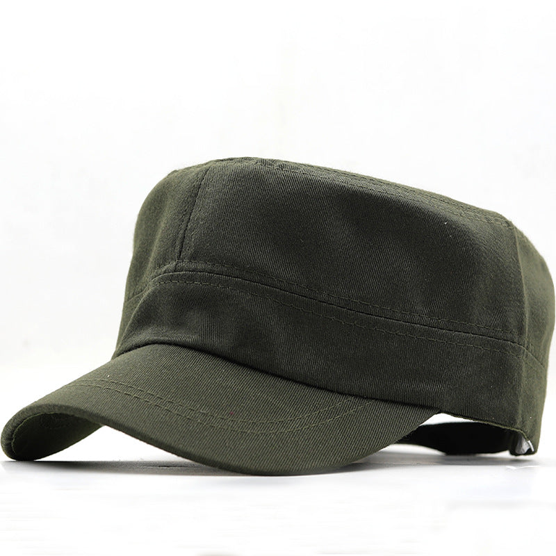 Flat Cap Military Cap Solid Color Cap Travel and Leisure Sun Hat Outdoor Mountaineering Hat