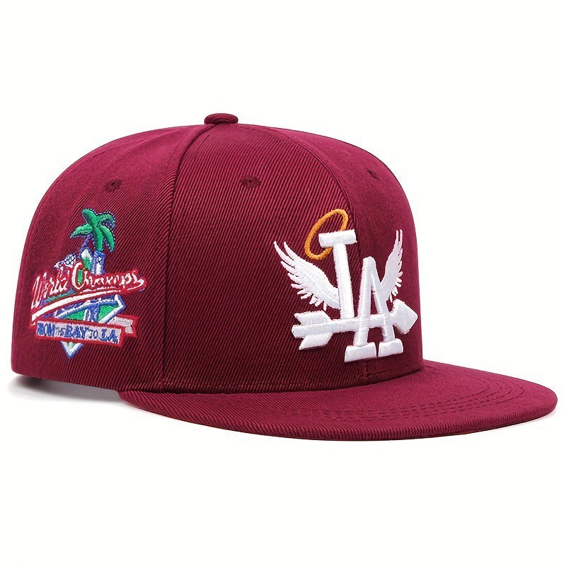 Flat top LA to the Bay Snapback baseball flat edge hat
