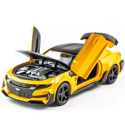 1:32 Alloy Diecast Car Model Chevrolet Camaro Pull Back Sound Lights