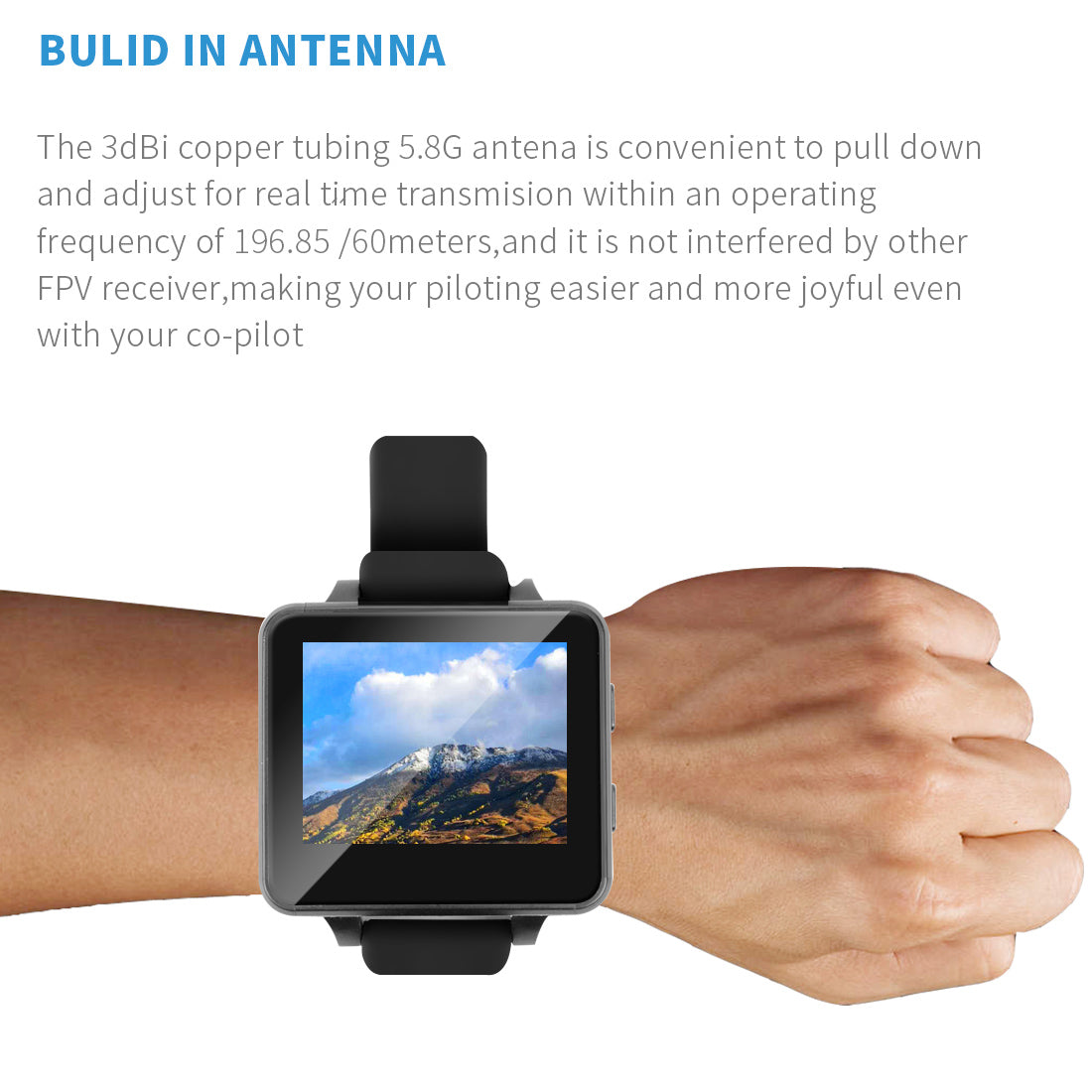 HD Monitor Wireless Receiver for DIY RC Camera Quadcopter