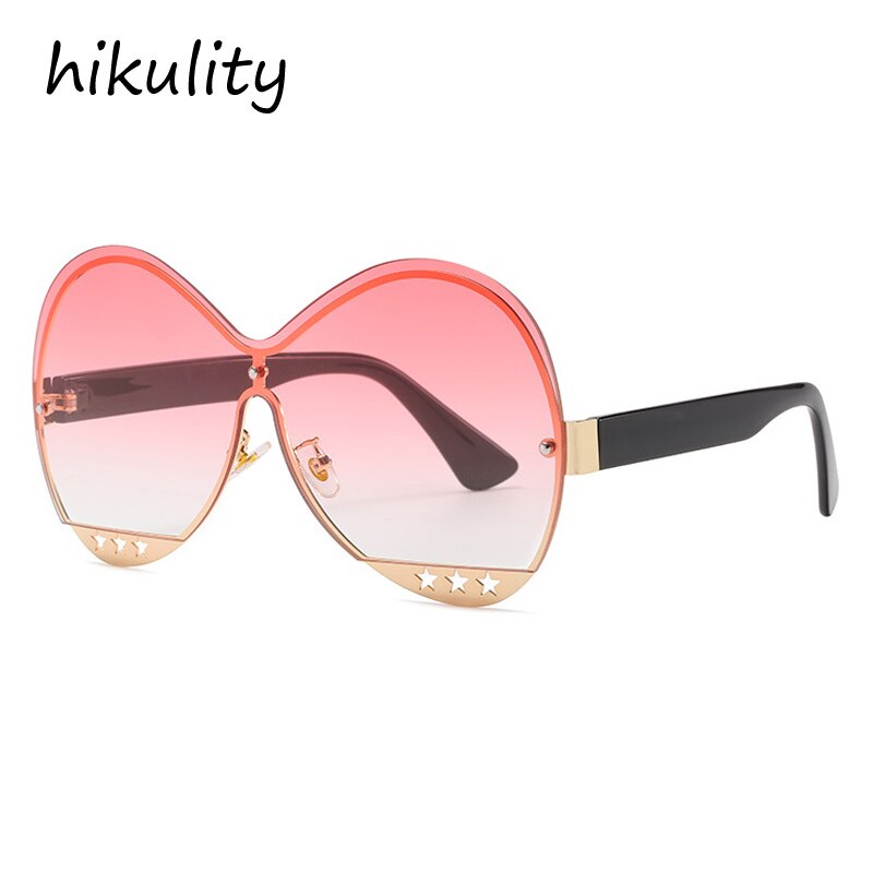 Fashion Hollowed Out Five-Star Medal Trend Sunglasses