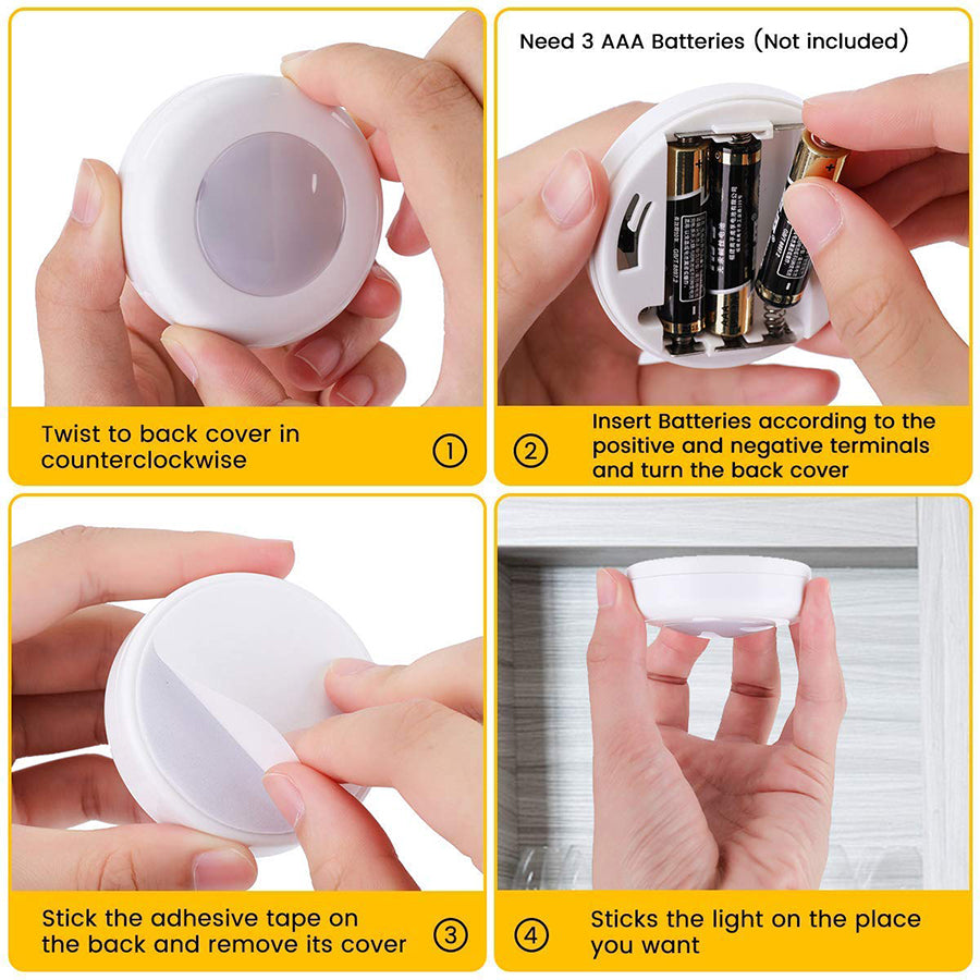 16 Colors 3 Modes LED Lights Wireless Dimmable Touch Sensor Lights LED Lights