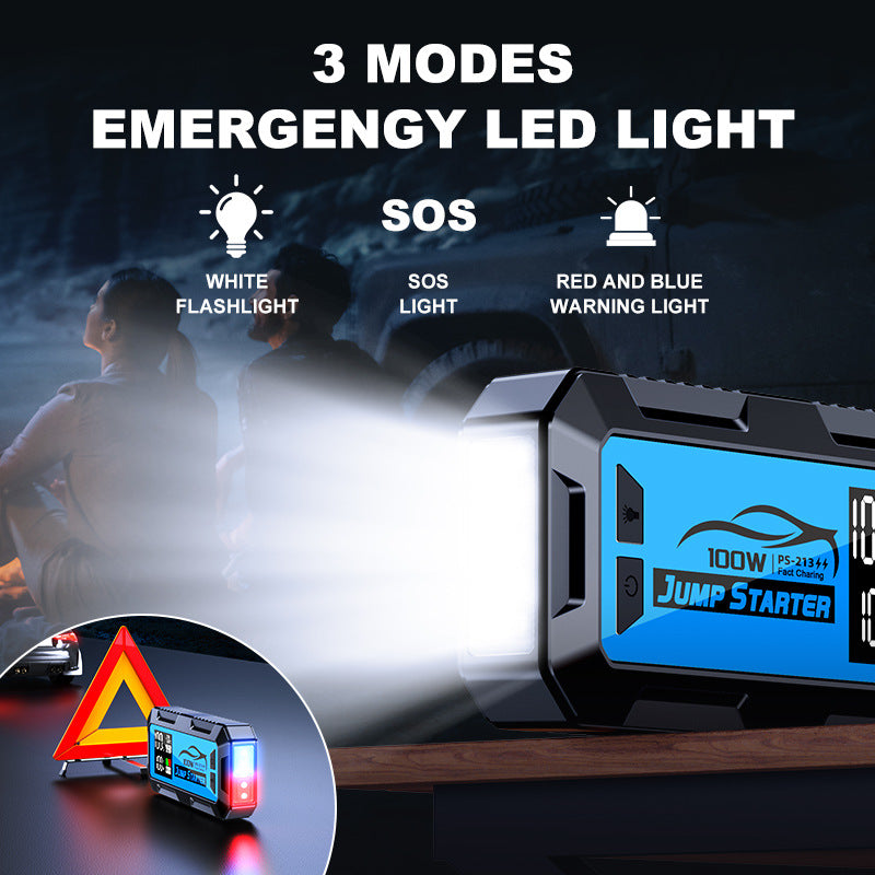 24000mAh Car Jump Starter with 100W Fast Charging