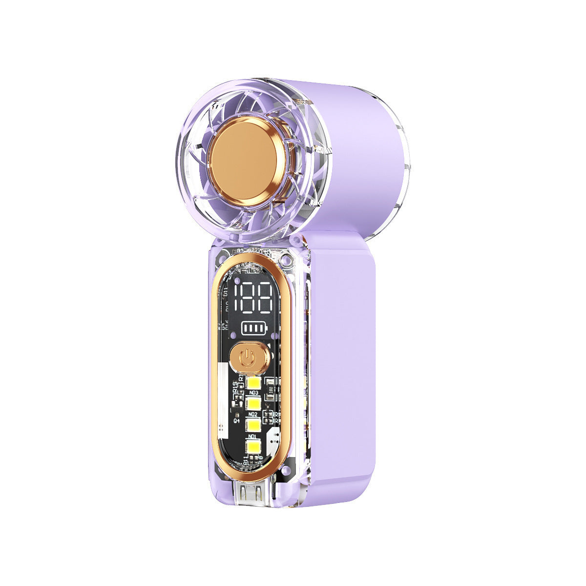 Portable USB Handheld Fan with Light