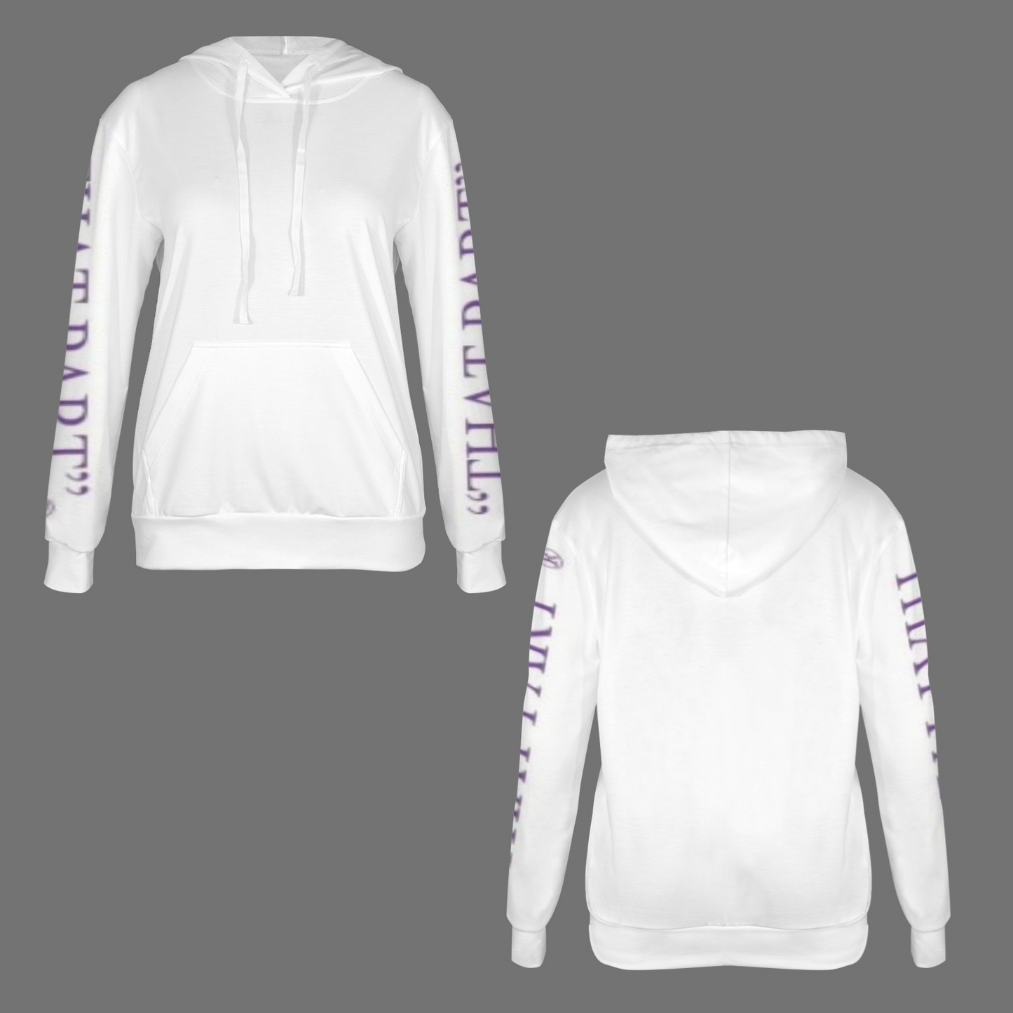 THAT PURPLE hoodie both sleeve
