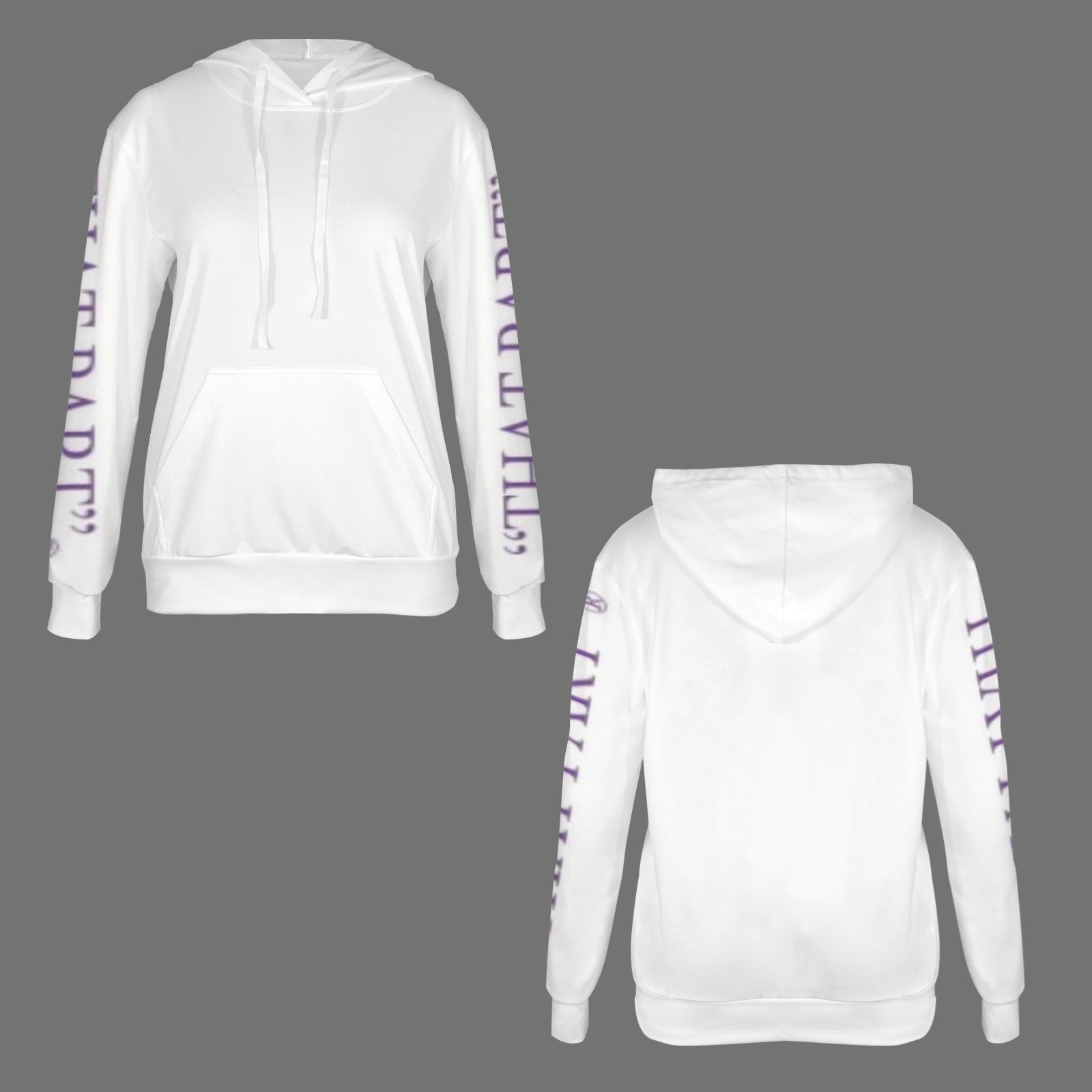 THAT PURPLE hoodie both sleeve