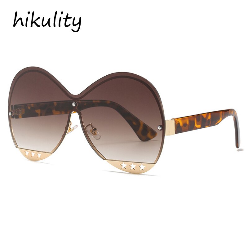 Fashion Hollowed Out Five-Star Medal Trend Sunglasses