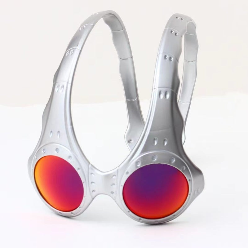 Over - The - Top Sunglasses Retro - Style Metal - Framed Glasses