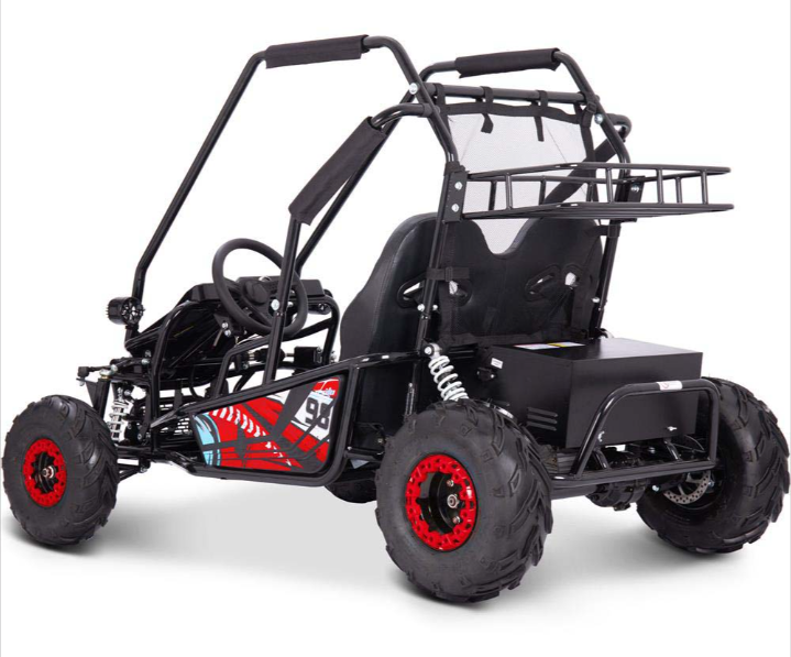 MotoTec Mud Monster XL Kids Electric 60v 2000w Go Kart Full Suspension